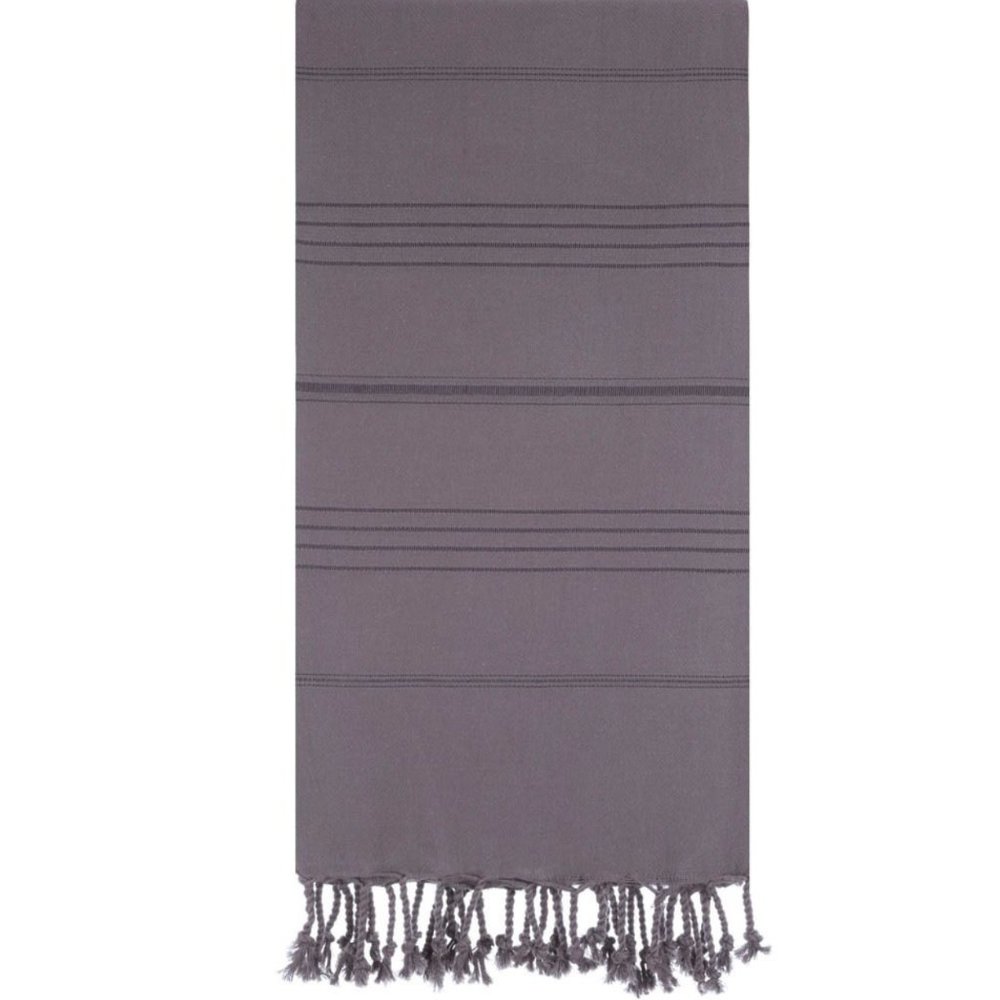 4 Coal Gray Beach Bath Towels - 100% Turkish Cotton - Citizens of the Beach